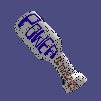 User-defined sonotrode, first bending mode at 7.0 kHz