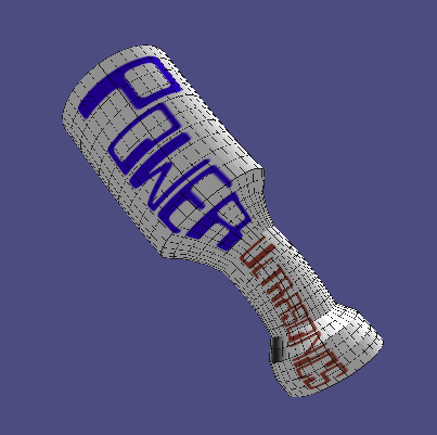 User-defined sonotrode - second bending mode at 21.47 kHz